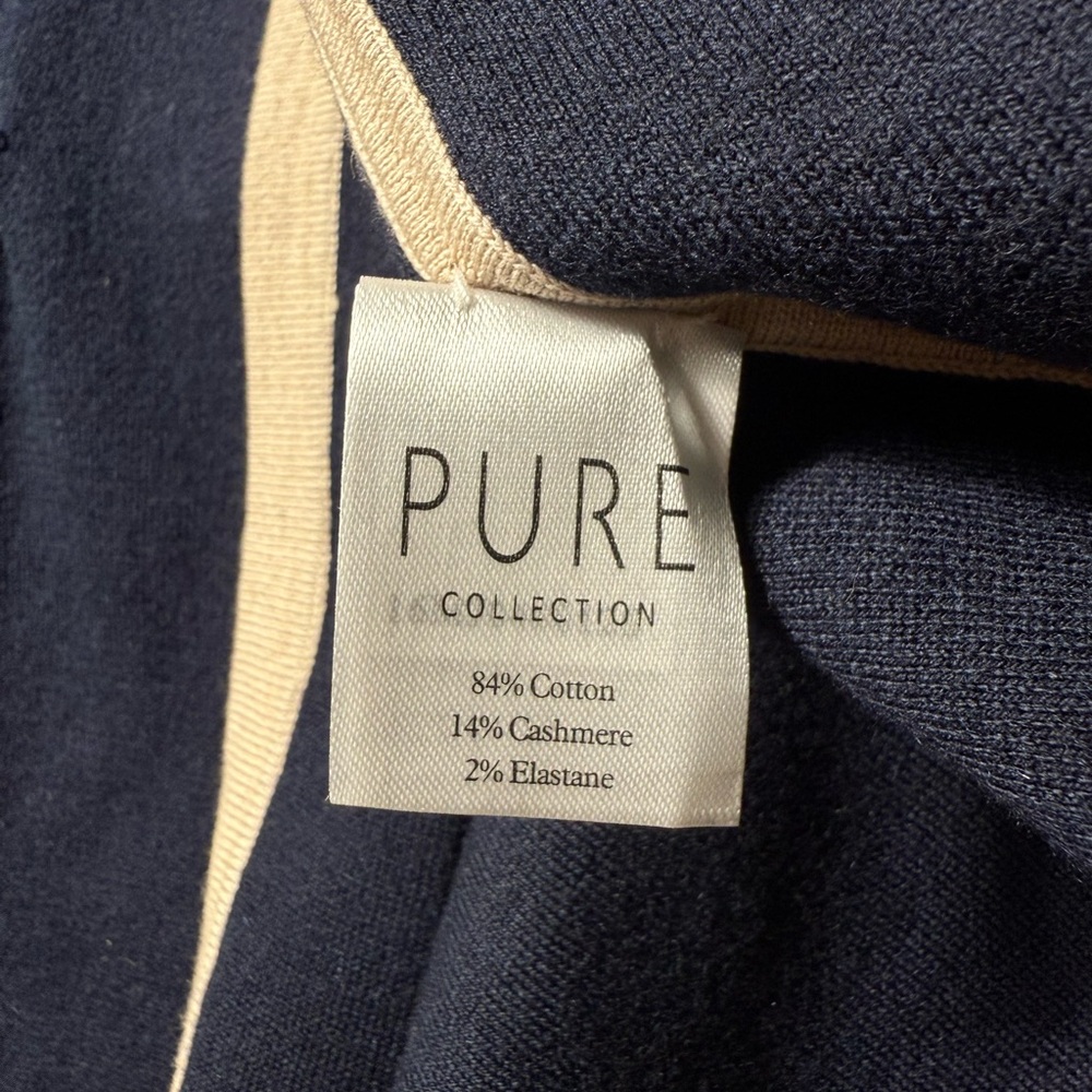 Pure Collection Cashmere Blend Long Swing Cardigan Sweater Womens 14 / 16 NEW - Picture 5 of 8